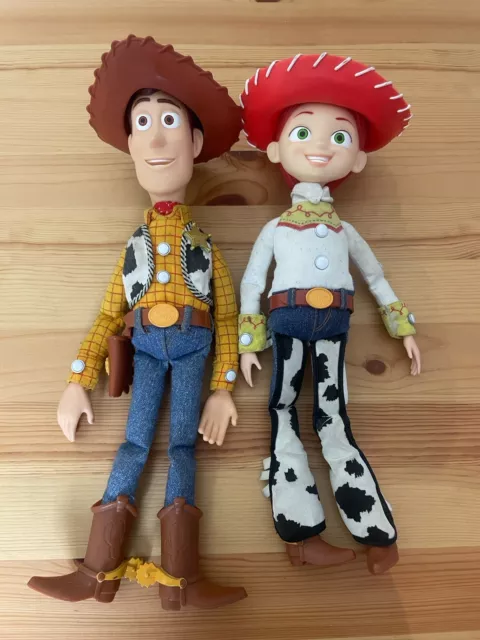 Disney Pixar Woody And Jessie Toy Story Talking Doll Pull String  Thinkway Toys