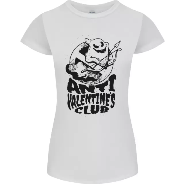 Anti Valentines Club Romance Simple Jour Femmes Petite Coupe T-Shirt