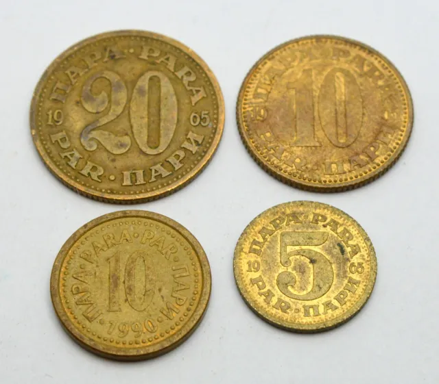 Yugoslavia 5, 10, 20 Para 1965-1990 Old Coins Lot