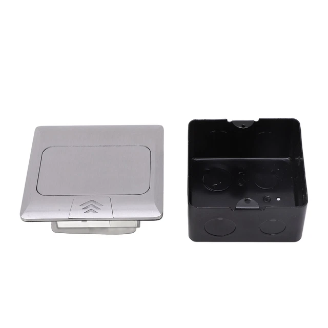 Toma de corriente de escritorio enchufe integrada estándar del Reino Unido 250V doble aleación de aluminio USB