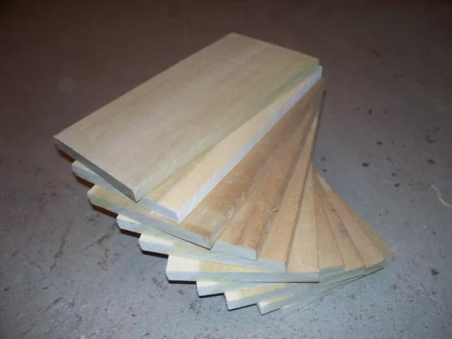 Ten (10) Sanded Thin Kiln Dried Poplar 12" X 3" X 1/2" Lumber Wood Scroll