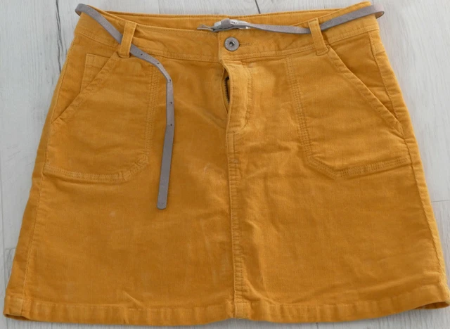 Jupe Fille Okaïdi Velours Côtelé Rouge - Taille 12 Ans - Avec Ceinture - Occasion Très Bon état