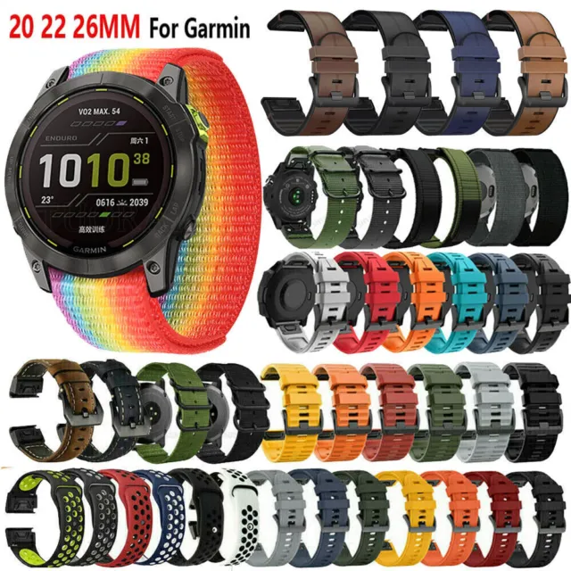 For Garmin Fenix 7 7S 7X/6 6S 6X Pro/5 5S 5X/3 HR Replacement Watch Band Strap