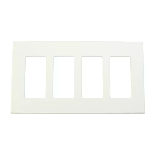 Lightolier Controls Fb4Sw Multi-Gang, 4-Gang, Faceplate Wall Plate, White