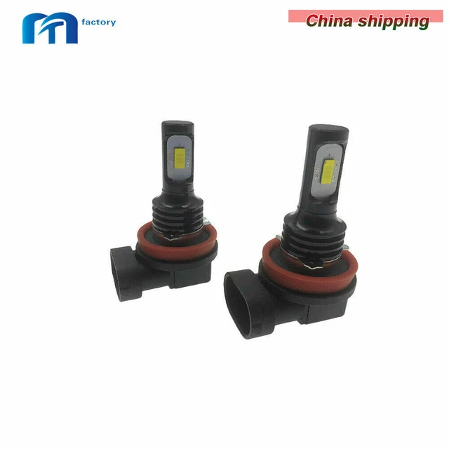 2x 100W H11 H8 H9 3000K Yellow High Power 3030 LED Fog Lights Driving Bulb DRL