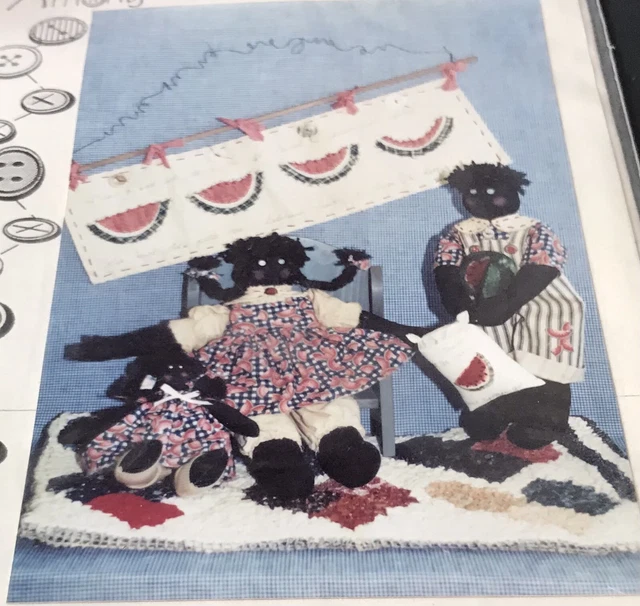 HATTIE & HOMER HOBART Black Dolls & Clothes Girl Boy Baby & Mini Quilt