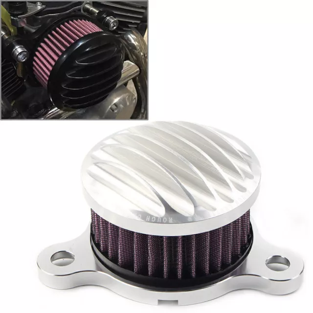 Motorcycle Air Cleaner Intake Filter for Harley XL883/1200 Sportster 1988 1989+