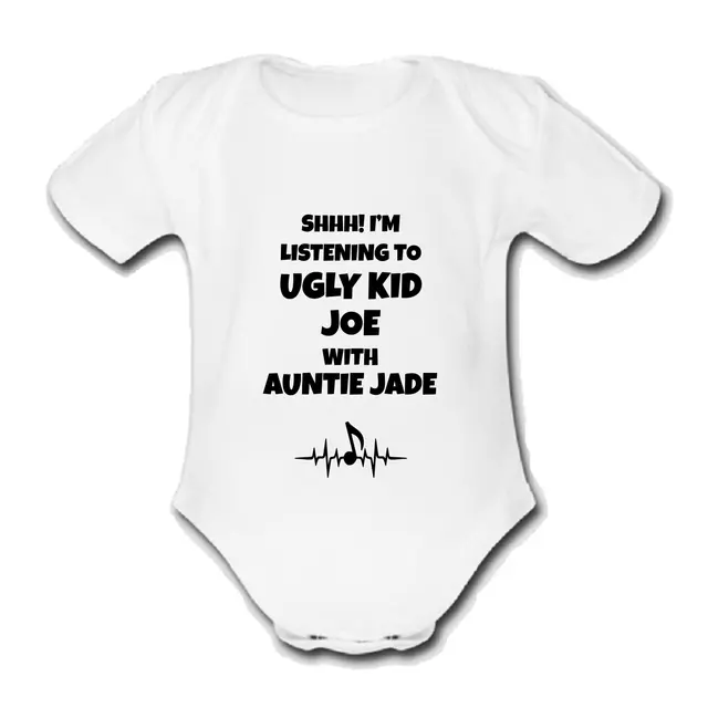 Samuel Babygrow Baby vest grow gift music custom personalised Jeymes 3