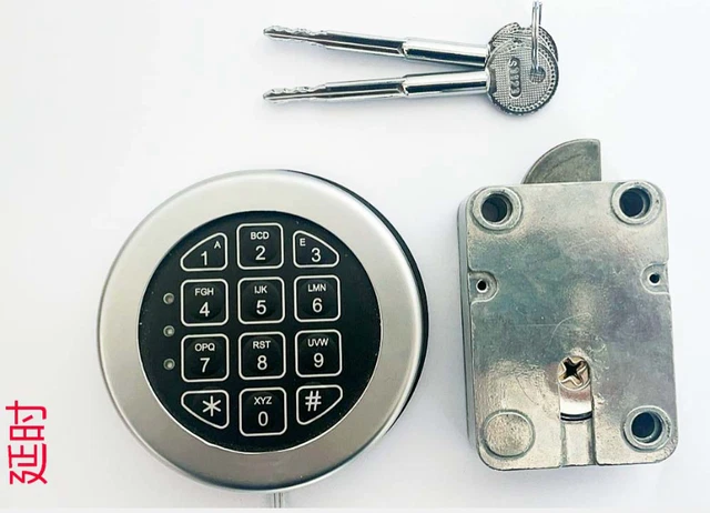 Serratura elettronica di sicurezza blocco solenoide e sostituzione chiavi master con tastiera cromata