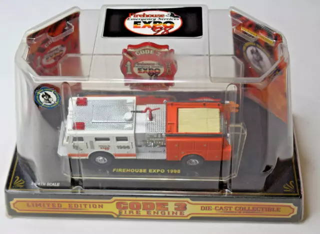 Code 3 1998  FIRE house EXPO  FIRE TRUCK 1/64 emergency services