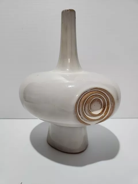 Vintage  Glazed Mid Century  Ceramic Vase Unsigned 27cm x 21cm x 18cm