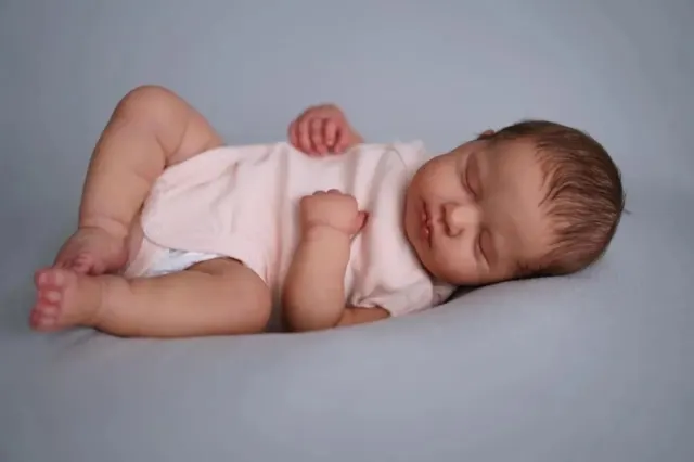 NPK Reborn Baby Dolls Girl Sleeping Baby Doll Full Body Vinyl Newborn Doll
