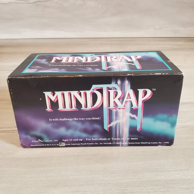 VINTAGE MINDTRAP GAME 1991 Replacement Cards Puzzles Conundrums Murder ...