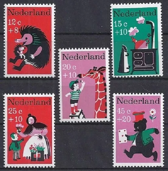 Niederlande Mi. 0888 - 892 / NVPH 894 - 898 aus 1967 Postfrisch / Kinderzegels