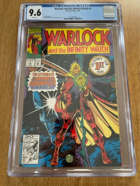 Warlock and the Infinity Watch #1 CGC 9.6 NM+ Marvel 1992 MCU Key
