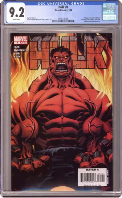 Hulk 1A.D Mcguinness Variante 1st Druck Cgc 9.2 2008 4150346006