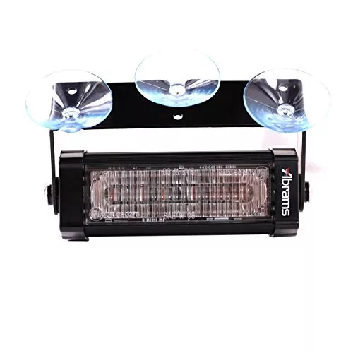 Focus 1X 18W White 6 LED Dash Deck LightBar Windshield Strobe Emergency Vehicle