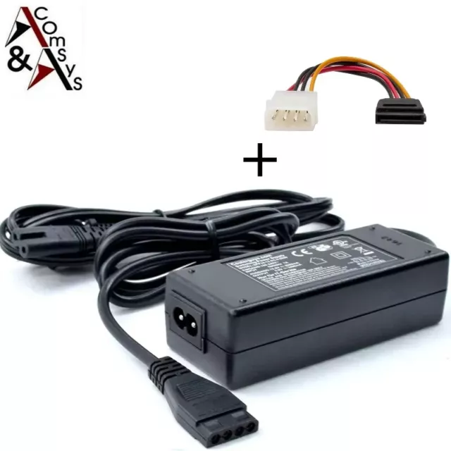 Power Supply 12V+5V 2A for Ide And SATA Hard Drive CD DVD Burner Molex Plug Ovp