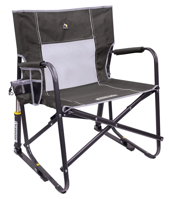 GCI Outdoor Freestyle Rocker XL, Pewter Gray, Adult Chair