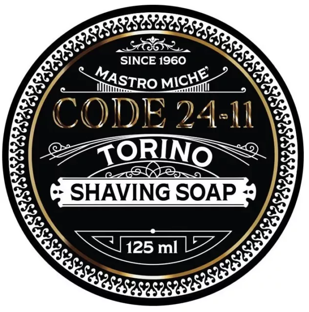 Code 24-11 Rasierseife 125ml VEGAN pflanzlich Mastro Miche handmade in ITALY