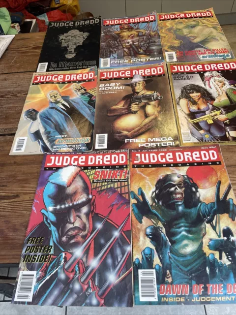 Judge Dread The Megazine Numbers 3,4,7,9,13,14,15,16 1991