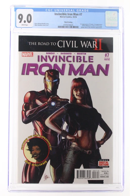 Invincible Iron Man #7 - Marvel 2016 CGC 9.0 1st App of Tomoe. 3rd Print