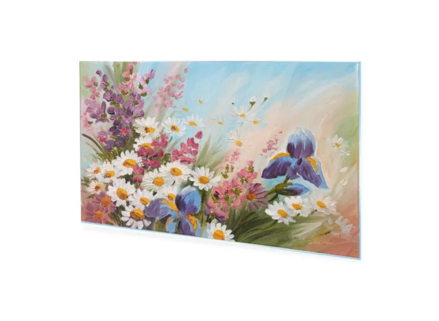 Acrylglasbild Wandbild Plexiglas Ölgemälde - Blumenwiese 125x50 cm
