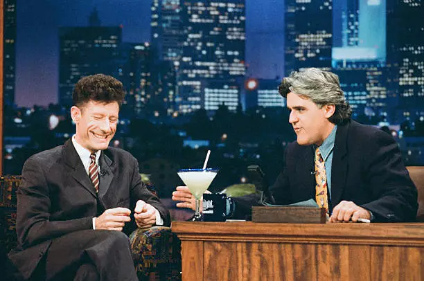 Musical Guest Lyle Lovett On Leno 1995 Old Television Photo 2