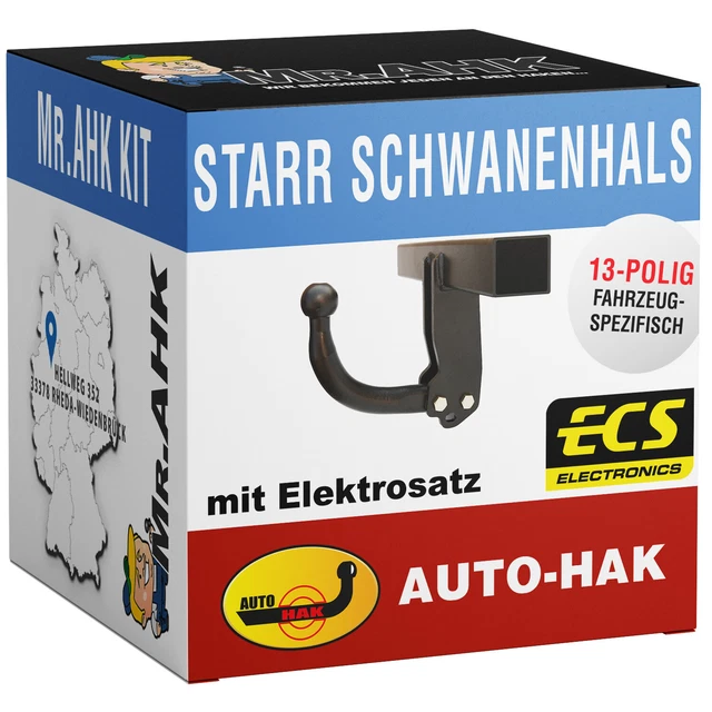 AutoHak Anhängerkupplung starr für Audi A3 Sportback 8P1 08-13 mit 13polig spezi