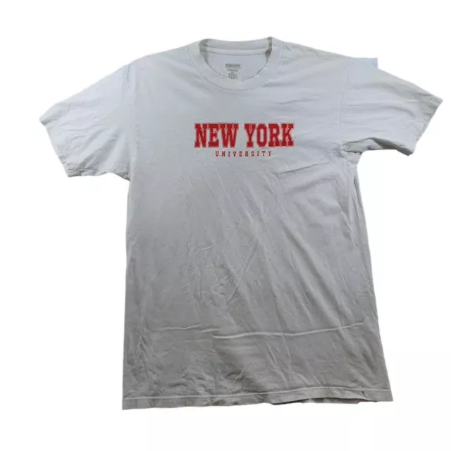 Vintage Kirkland T Shirt Adult Large L White New York University Cotton Mens