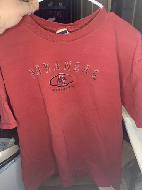 Red Oak Arkansas Razorback T Shirt Size Large