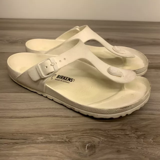 Birkenstock Women's Gizeh Essentials Eva Sandals Size EU 38 US Size 7 White