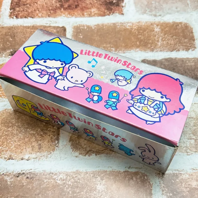 Vintage Sanrio Little Twin Stars 3 Paper Box Lunch Box Metallic 1985 Japan Rare