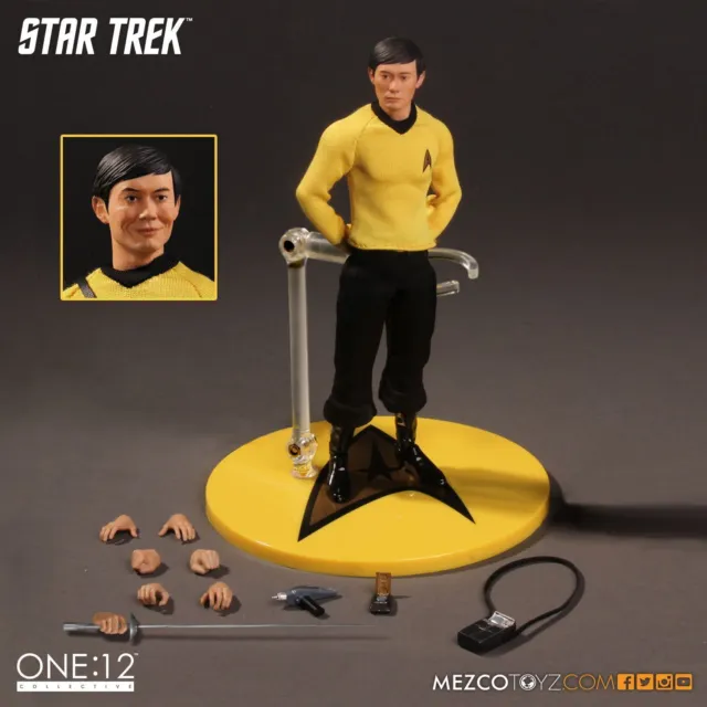 Mezco One:12 Collective Star Trek 50th Anniversary LIEUTENANT Sulu Action Figure 2