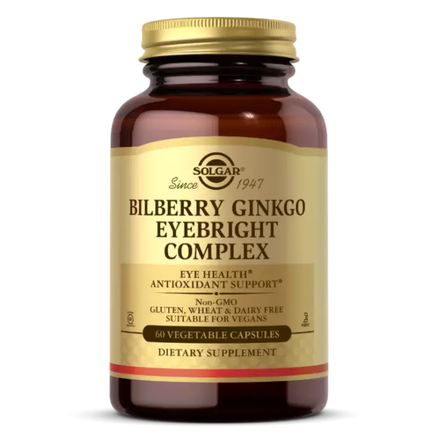 Solgar Blueberry, Ginkgo, Witch Hazel Complex - 60 capsules