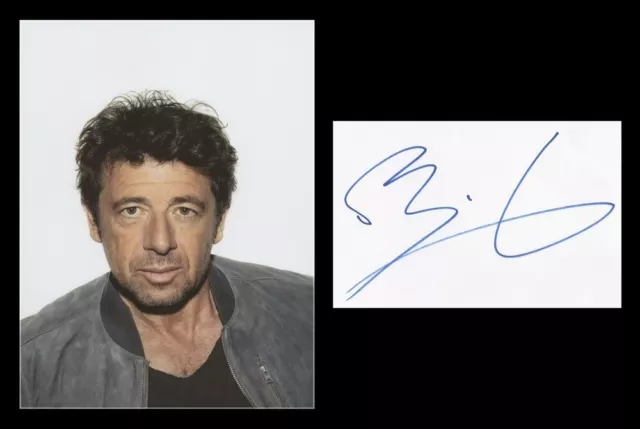 Patrick Bruel - Acteur & chanteur - Carte signée en personne + Photo - 90s