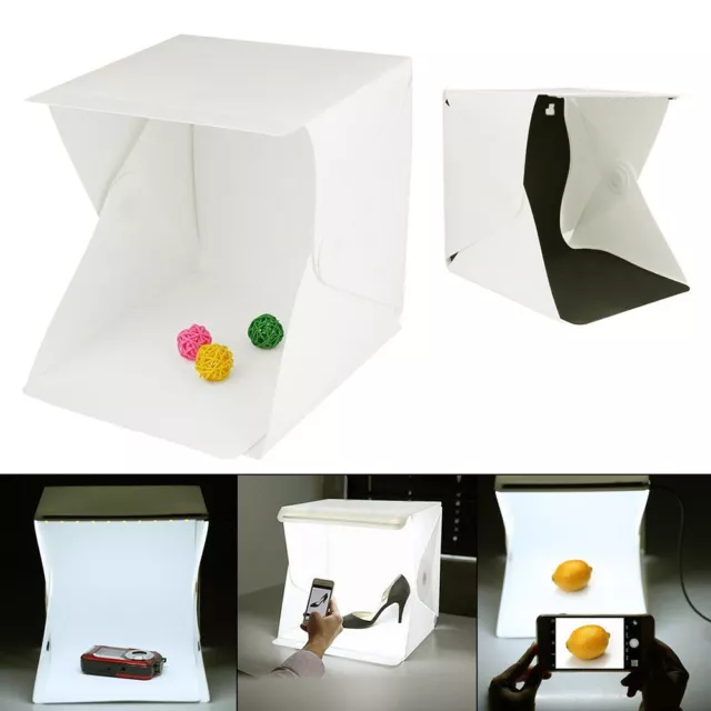 9" Light Room Mini Photo Studio Photography Lighting Tent Kit Backdrop Cube Box