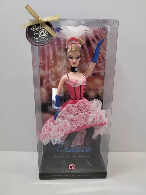 2008 Barbie Pink Label Dolls of the World France - 50th Anniversary   NRFB
