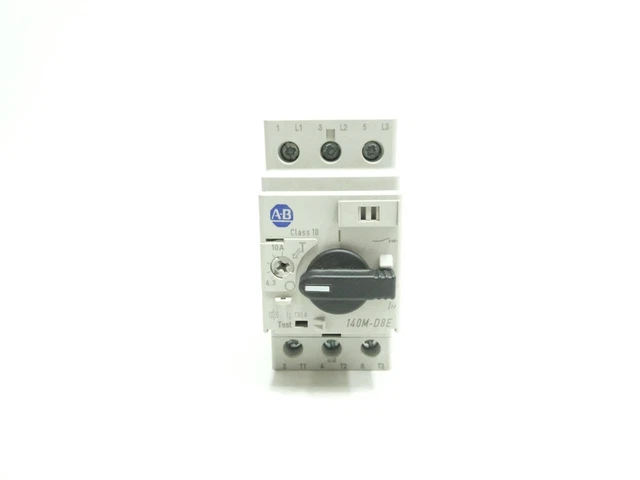Allen Bradley 140M-D8E-C10 Manual Starter 6.3-10a Amp 7-1/2hp