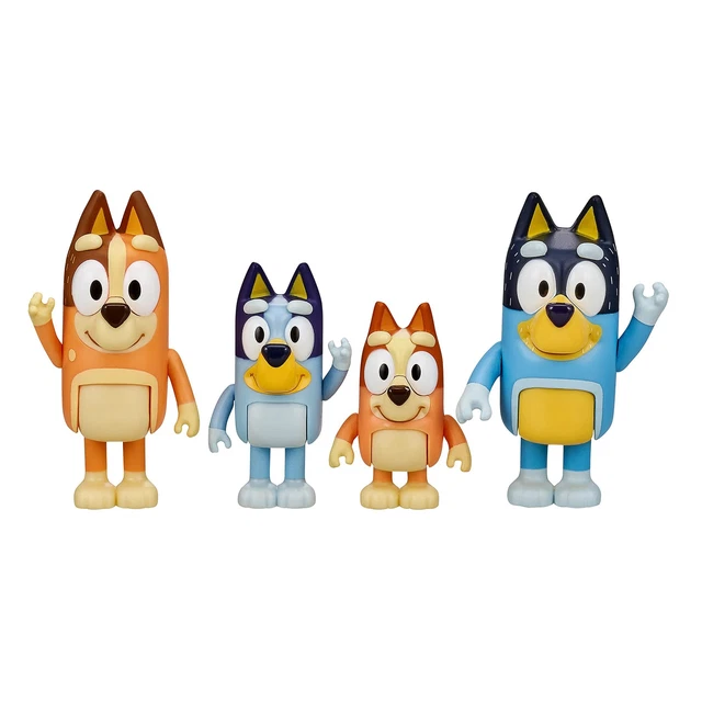 BLUEY AND FAMILY Bingo Bandit And Chilli 4 Figure Pack Artic bluey-and-family-bingo-bandit-and-chilli-4-figure-pack-artic