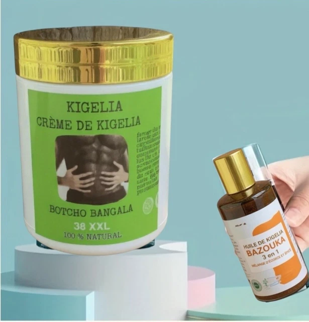 Kit Bazooka Crème & Huile 30X Plus Dosé - 100% Bio - Volumisant Et Agrandissement - 2 X 100g