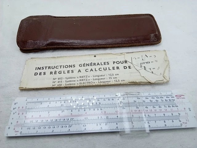 Règle à calculer Grapholex vintage pour appareil photo