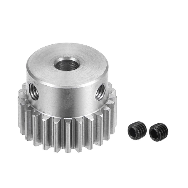 Pignon Moteur 18 Dents - Module 0,5 - Aperture 3 Mm - Acier Inoxydable - Marque Uxcell - Neuf Sous Emballage