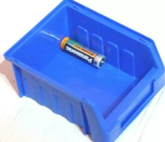10 Size Sb1 Small Blue Plastic Parts Storage Stacking Bin Bins Box