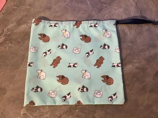 new Bear + Panda design fabric drawstring bag/teacher resource/gift/KS1