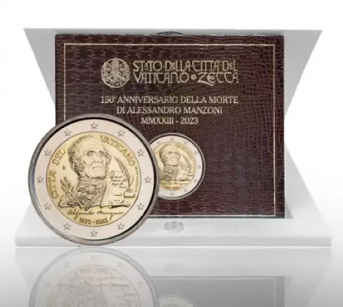 Coffret 2 Euros Commémorative Vatican 2023 BU Manzoni