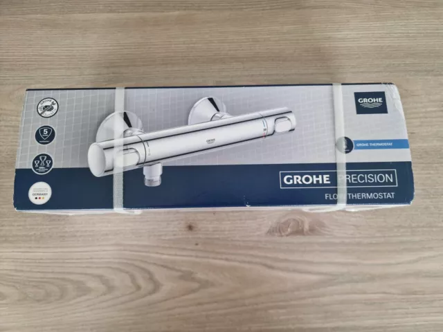 Grohe Brause-Thermostat Precision Flow verchromt Duscharmatur Wandmontage