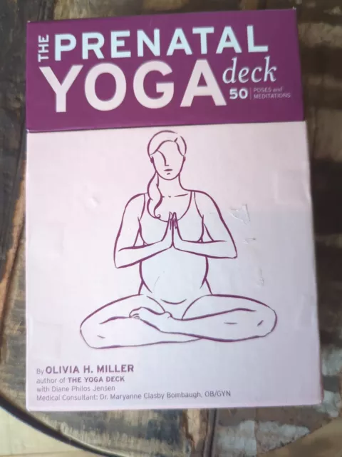 The Prenatal Yoga Deck : 50 Poses and Meditations by Olivia H. Miller (2003,...