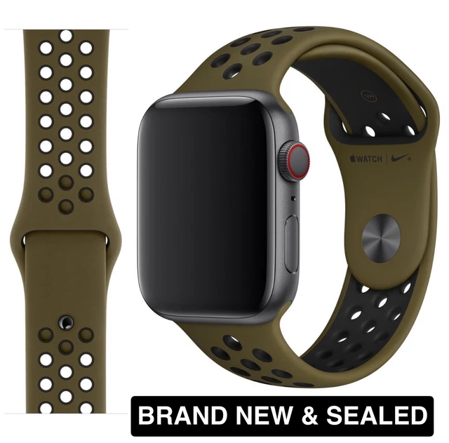 GENUINE APPLE WATCH Nike Sport Band Strap Olive Grey Cargo Khaki 42mm 41mm NEW 44.95 PicClick UK