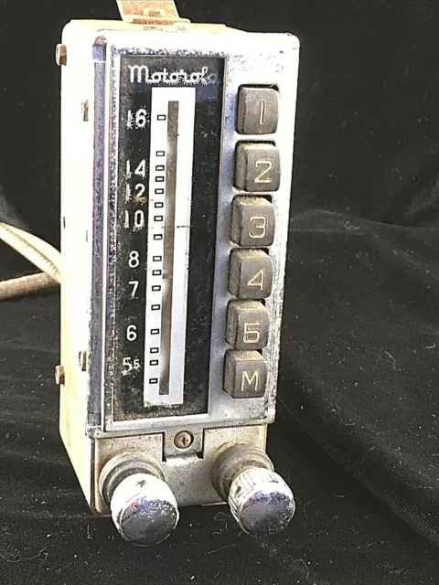 Vintage 1940's Motorola Vertical Push-Button Car Radio Control Head
